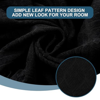 Removable and Washable Seat Covers for Dining Room Chairs Set of 4 - Waterproof Stretch Chair Seat Slipcovers, No Back Covers - color: Black, size: 4PCS-Rear-gapped