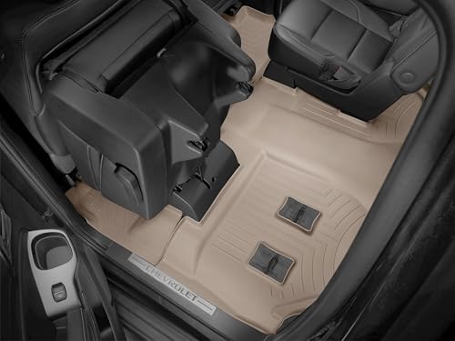 WeatherTech Custom Fit FloorLiners for Chevrolet Suburban, Yukon XL, Suburban - 2nd/3rd Row (456073), Tan