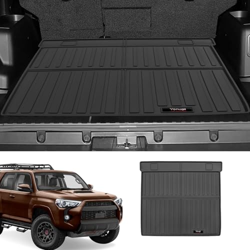Custom for 2010-2024 Toyota 4 Runner Cargo Mats Trunk Liner All Weather TPE Protection Mat Accessories (for 2010-2024 Toyota 4Runner 5 Seat) - color: for 2010-2024 Toyota 4Runner 5 Seat