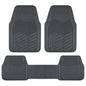Rubbermaid Car Mats Full Set – All Weather Car Floor Mats Universal Trim-to-Fits Design,Heavy Duty Car Mats for Cars, SUVs, Trucks,and Vans - Beige - color: Gray