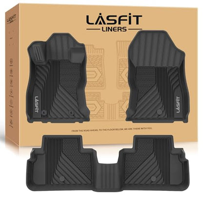 LASFIT Floor Mats Fit for Subaru Forester 2024 2023 2022 2021 2020 2019 | All Weather TPE Custom Fit Easy Clean Durable No-curling Floor liners for Subaru Forester 2019-2024 1st & 2nd Row Car Mats