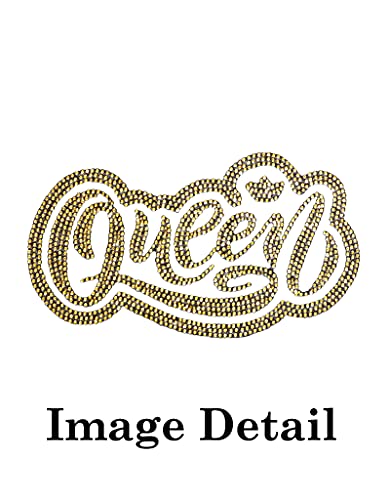 Universal Fit Pink Car Carpet Floor Mats Queen Crystal Bling Rhinestone-Studded Front Rear 4 Piece Full Set (Queen Gold-Pink) - color: Queen Gold-Pink
