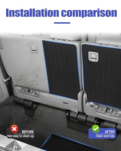 Cargo Liners Backrest Mat for Honda Odyssey Accessories 2011-2017 with Hook&Loop Rear Trunk Mat Rear Seat Back Cover Protector All Weather Anti-Slip Split Dog Liner 3 PCS - color: Honda Odyssey 2011-2017, size: Backrest Mat + Trunk Mat