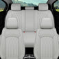 Car Seat Covers Full Set, 5 Seat Covers for Cars, Car Seat Protector Waterproof, Luxury Leather Car Seat Cushion, Car Seat Covers Front Seats and Back Fit for Most Cars (Gray, Full Set) - color: Gray