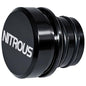 Cigarette Lighter Plug Cover Billet Aluminum Cigarette Lighter Plug, Fits All Vehicles with Standard 12 Volt Power Source Aluminum Dustproof Plug Billet Button Plugs (Black-Nitrous) - color: Black-nitrous