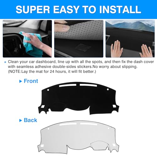Autorder Dashboard Cover Mat for 2013-2020 Nissan Pathfinder Accessories Dash Cover Upgrade Velvet Dash Mat Sunshade Glare UV Rays Protector - size: 2013-2020 Nissan Pathfinder