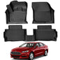 All Weather Rubber Car Floor Mats for 2013-2016 Ford Fusion, Full Set Includes 1st and 2nd Rows Maximum Coverage, Laser Measured, Non Slip, Easy to Clean - size: 2013-2016 Fusion