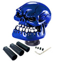 Skeleton Shifter Knobs Skull Gear Lever Handle Car Shift Head Fit Most Manual Automatic Transmission, Blue - color: Blue