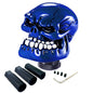 Skeleton Shifter Knobs Skull Gear Lever Handle Car Shift Head Fit Most Manual Automatic Transmission, Blue - color: Blue