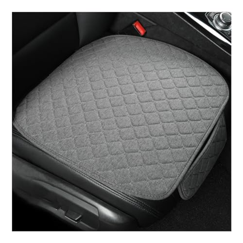 Car Seat Bottom Cover Pad, Breathable Auto Front Seat Protector with Storage Pocket, Comfortable Seat Bottom Cushion Mat for Most Vehicle, Universal Interior Car Accessories (Gray) - color: Gray