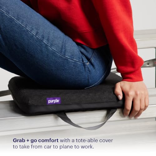 Purple Royal Seat Cushion - Seat Cushion for The Car Or Office Chair - Temperature Neutral Grid - size: Royal