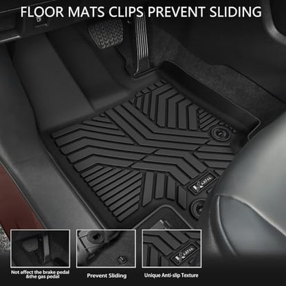 KARPAL Floor Mats Fit for Toyota Highlander 2020-2026 7-Seater (NOT Fit Grand Highlander), Custom Fit All Weather TPE Floor Liners, 1st & 2nd Row & Cargo & Backseat Mat, Highlander Accessories - style: 2020-2026 | For Toyota Highlander | 1st & 2nd Row & C