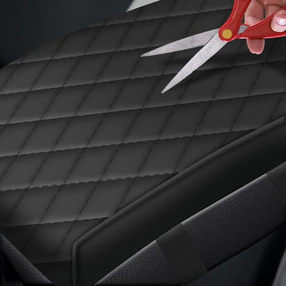 AOMSAZTO Console Pad for 2012-2015 Honda Civic Armrest Pad for Honda Civic Memory Foam Black - color: Black-2
