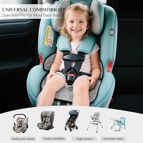 2 Pack Waterproof Piddle Pads Carseat Potty Training Car Seat Protector Waterproof Car Seat Liner Cover to Prevent Pee - color: Grey-2 Packs