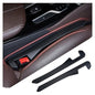 Car Seat Gap Filler 2 Pack - One Second Embedded Car Seat Crack Gap Filler for Holding Water Cup/Phone/Key - Car Inserts Between Seats - color: Black