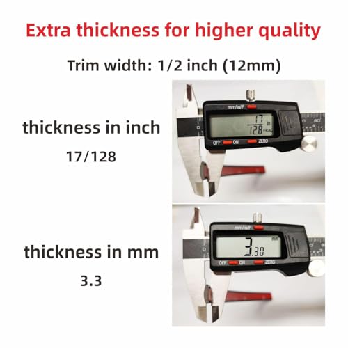 16Ft Chrome Silver Automotive Car Exterior and Interior Molding Trim Universal Bumper Window Door Body Side Decorative Strip Scratch-Proof (1/2 inch (12mm)) - size: Width:1/2inch(12mm)
