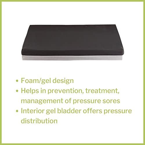 McKesson Seat Cushion for Wheelchairs and Office Chair, Foam/Gel, 18 in x 16 in x 2 in, 1 Count - size: 18x16x2 Inch (Pack of 1)