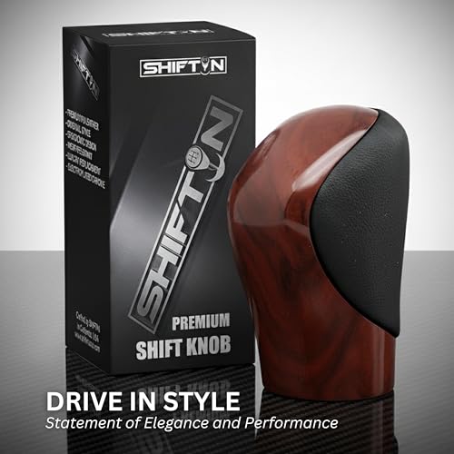Gear Shift Knob Shifter for Lexus ES GS GX IS-350 NX RC RX 200t 250 300 300h 350 350L 450h 450h 450hL 460 500 Open-Pore Wood Trim (Black Leather/Brown Walnut Maple) - color: Black Leather / Brown Walnut Maple