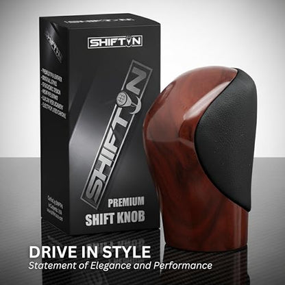 Gear Shift Knob Shifter for Lexus ES GS GX IS-350 NX RC RX 200t 250 300 300h 350 350L 450h 450h 450hL 460 500 Open-Pore Wood Trim (Black Leather/Brown Walnut Maple) - color: Black Leather / Brown Walnut Maple