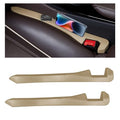 2 PCS Car Seat Gap Filler, PU Leather Car Seat Side Gap Filler to Fill The Gap Between Seat and Console, Universal Car Seat Gap Filler to Prevent Item from Falling for Most Vehicles (Beige) - color: Beige
