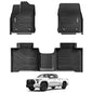 3W Floor Mats Fit 2022-2026 Toyota Tundra CrewMax Cab, TPE All Weather Custom Fit Floor Liner for Tundra SR/SR5/TRD PRO/Limited/Platinum/Castone Accessories Car Mats Easy Clean