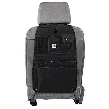 Carhartt Universal Nylon Duck Automotive Seat Back Organizer, Organization for Work and Kids, Black