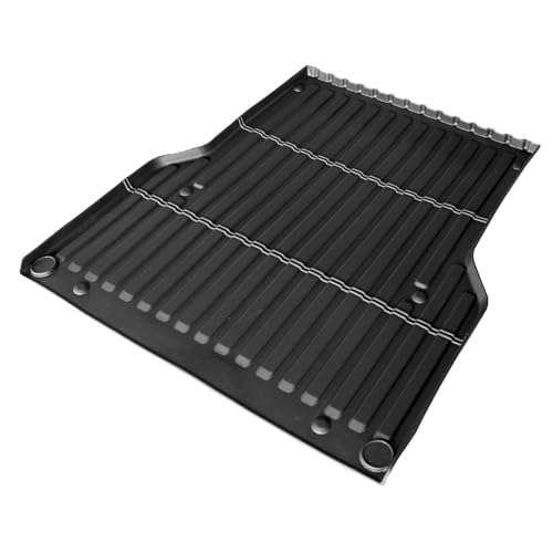 IKON MOTORSPORTS TPE Truck Bed Mat, Compatible with 2005-2023 Toyota Tacoma 5' Short Bed, Custom Fit All Weather Protection Heavy Duty 3D Molded Rear Cargo Trunk Tray Mat Protector Liner 1PC, Black