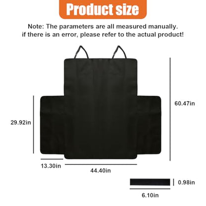 SUV Cargo Liner for Dogs, Heavy Duty Waterproof Oxford Cloth Pet Trunk Protector Mat, Non-Slip Washable Dog Cargo Cover, Universal Vehicle Pet Travel Accessories for Cars/Trucks(Black) - size: Black
