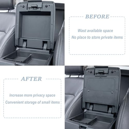 Center Console Hidden Box Organizer Compatible with 2024 2025 2026 Toyota Tacoma Accessories Armrest Secret Compartment Press to Open and Close（Patented Design） - color: for Tacoma 2024+