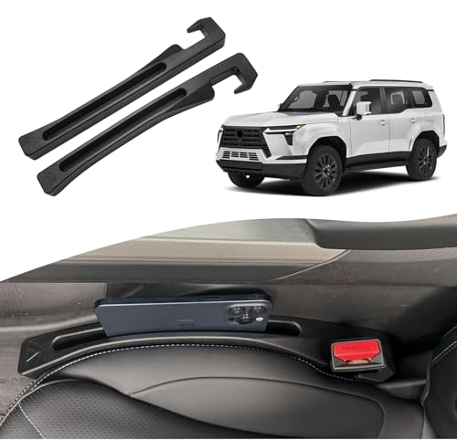 Car Seat Gap Filler for Le-xus GX550 GX500h 2024-2026 Gap Filler Organizer Stop Things from Dropping Customized Interior Accessories Black, 2 Pack