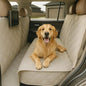 Formosa Covers Quilted and Padded Dog Pet Car Seat Cover with Comforting Fabric and Non-Slip Backing Best for Car Truck and SUV - Travel with Your Pet Mess Free - Universal Fit 56" Wx94 L, Taupe