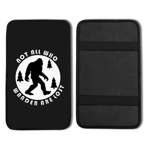 Bigfoot Vehicle Center Console Armrest Cover Pad,Bigfoot Car Accessories,Big Foot Car Middle Console Cushion Pad,Cars Armrest Mat Decor Sasquatch Gifts for Men Women Dad Grandpa - color: Bigfoot