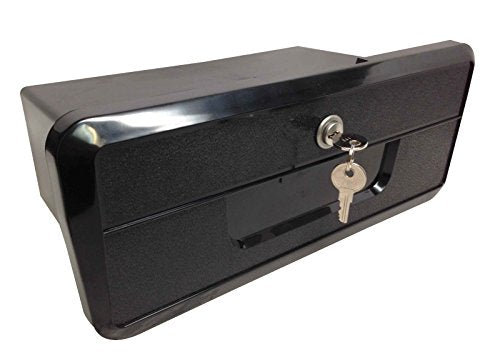 Pactrade Marine Lightweight Black ABS Plastic Lockable Glove Box Storage Compartment with Keys for Boat RV Truck - style: Black, with Keys