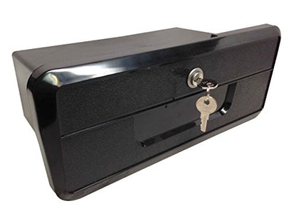 Pactrade Marine Lightweight Black ABS Plastic Lockable Glove Box Storage Compartment with Keys for Boat RV Truck - style: Black, with Keys