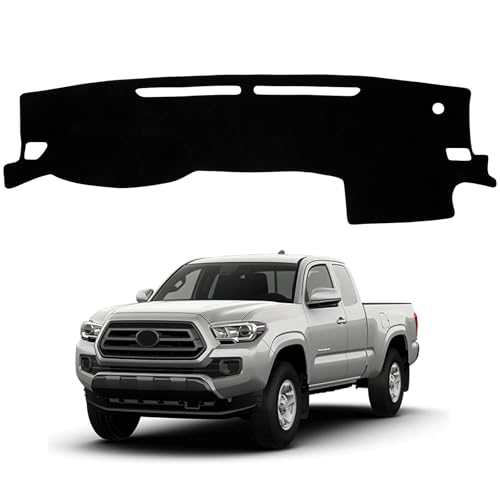Dash Cover Mat Compatible with Toyota Tacoma 2016-2023 Car Interior Dashboard Cover Mat Nonslip Dashmat Sunshade Glare UV Rays Protector Accessories Custom Fit - size: Compatible with Tacoma 2016-2023