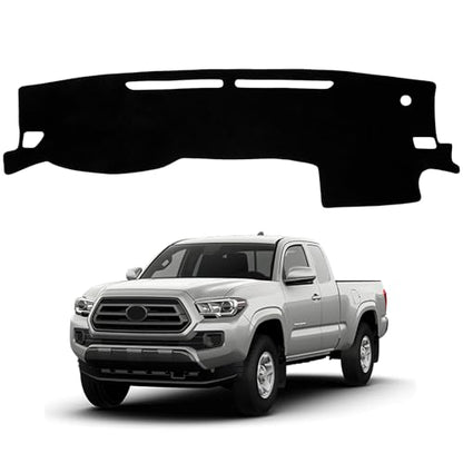 Dash Cover Mat Compatible with Toyota Tacoma 2016-2023 Car Interior Dashboard Cover Mat Nonslip Dashmat Sunshade Glare UV Rays Protector Accessories Custom Fit - size: Compatible with Tacoma 2016-2023