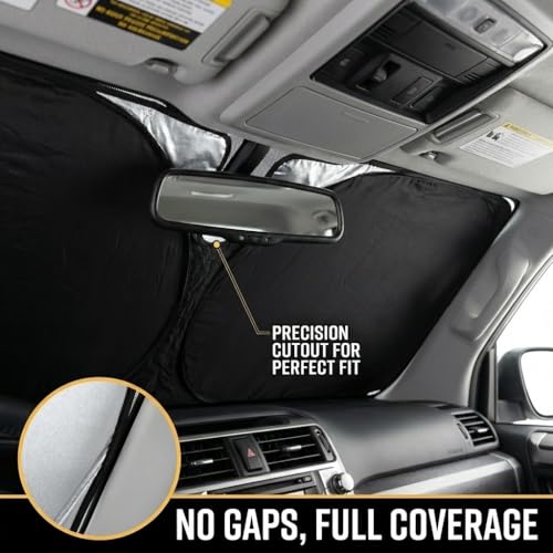 for Mazda 3 Sun Shade Windshield Cover - Custom Fit Mazda 3 Accessories 2014-2024 2025 2026 Sunshade Foldable UV Protection & Heat Shield Sun Visor Accessories - size: For Mazda 3 2014-2018