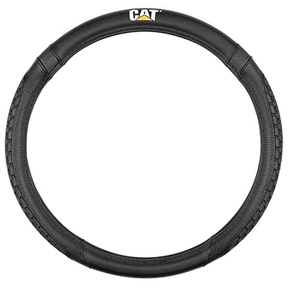 Cat® DuraGrip Steering Wheel Cover, Tire Tread Inspired Traction Grip Design, Black Steering Wheel Cover for RV Semi Truck Big Rig Trucker - X-Large 17.5" - 18" Inches - color: Black DuraGrip, size: XL Big Rig (17.5-18")