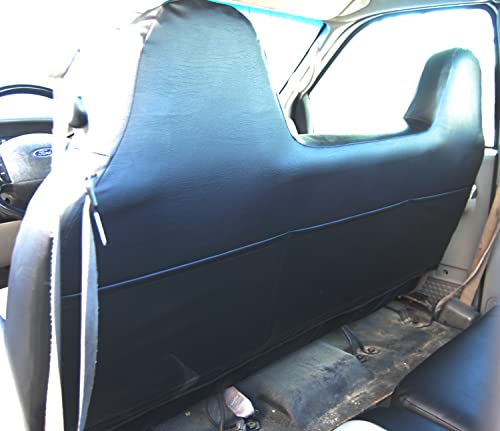 Custom-FIT Artificial Leather Front Bench seat Covers Designed for Ford F-250 350 450 (Black/Yellow) - color: Black/Yellow