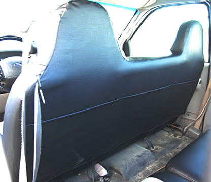 Custom-FIT Artificial Leather Front Bench seat Covers Designed for Ford F-250 350 450 (Black/Yellow) - color: Black/Yellow