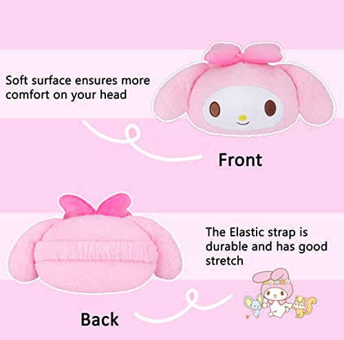 Roffatide Anime Melody Cartoon Car Neck Pillow 1 Pcs Plush Auto Head Neck Rest Cushion for Chairs, Recliners, Driving Seats Pink (LYS10103) - color: B 1 Pc Car Neck Pillow