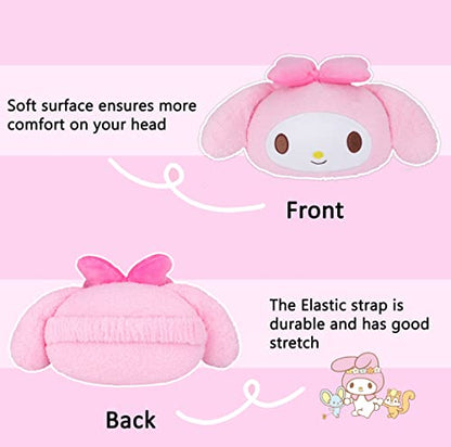 Roffatide Anime Melody Cartoon Car Neck Pillow 1 Pcs Plush Auto Head Neck Rest Cushion for Chairs, Recliners, Driving Seats Pink (LYS10103) - color: B 1 Pc Car Neck Pillow