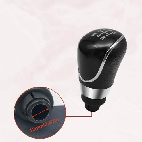 5 Speed Manual Transmission Gear Shift Knob Cover Compatible with Ford Escape Kuga Focus Fiesta mk7 2008-2013 Shifter Lever Knob Replacement Parts Black - color: Black, size: 5 Speed