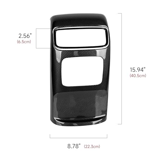 Rear Air Vent Outlet Decals for Honda CR-V 2017 2018 2019 2020 2021 2022 Accessories CRV ABS Carbon Fiber Interior Stickers - color: Rear Air Vent Outlet