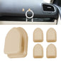 5PCS Car Dashboard Mini Hooks, Car Key Holder, Multifunctional Auto Dashboard Hook, Universal Interior Auto Accessories Self Adhesive Backseat Hanger for Key, Mask, Charging Cable - color: Beige