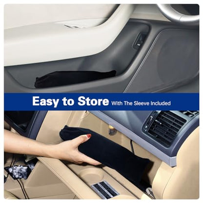 2026 Windshield Sun Shade Umbrella, Foldable Car Umbrella Sunshade with UV Block Car Front Window (Heat Insulation Protection) for Auto Windshield Covers Blackout Trucks Cars (Large)