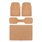 Motor Trend FlexTough Defender Floor Mats for Cars & TrunkShield Trunk Mat Set, Next-Gen Deep Dish Heavy Duty Car All Weather, Rubber Set Auto Truck Van SUV B09VYBHPDK - color: Beige, style: Cargo Combo