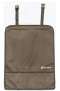 Luxury Clean-Edge Kick Mat w/Mesh Pocket - Seat Back Protector and Seat Cover with Invisible Strap and Stiff Edging - Tan/Beige (1 Mat)