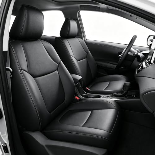 TTX LIGHTING Car Front Seat Covers for Toyota Corolla 2020-2026 Seat Covers Waterproof Breathable Faux Leather Custom Fit Car Protector Cushion Accessories - size: 6.Corolla 2020-2026 Only 2PCS Front