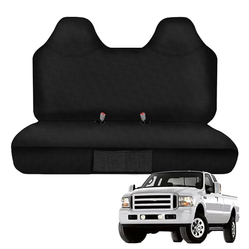 600D Thickened Waterproof Oxford Fabric Front Bench Seat Cover Exact for Ford F250 F350 F450 F550 1999 2000 2001 2002 2003 2004 2005 2006 2007 Super Duty Trucks Full Bench Seat Cover-Black - color: Black, size: 600D Oxford cloth